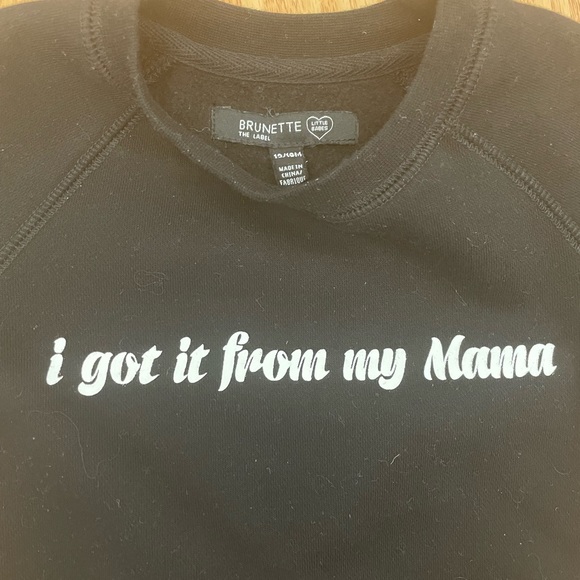 Brunette The Label toddler sweatshirt - 12-18m NWOT - Picture 2 of 2